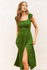 Marguerite Linen Midi Dress