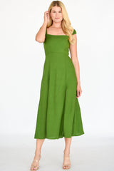 Marguerite Linen Midi Dress