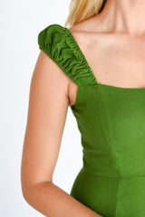 Marguerite Linen Midi Dress