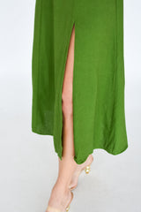 Marguerite Linen Midi Dress