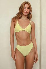 Seashore High Waist Cheeky Bikini Bottom
