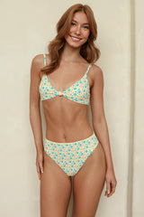 Seashore High Waist Cheeky Bikini Bottom