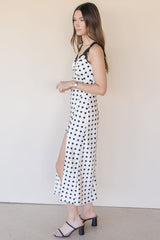 Eirene Polka Dot Midi Dress