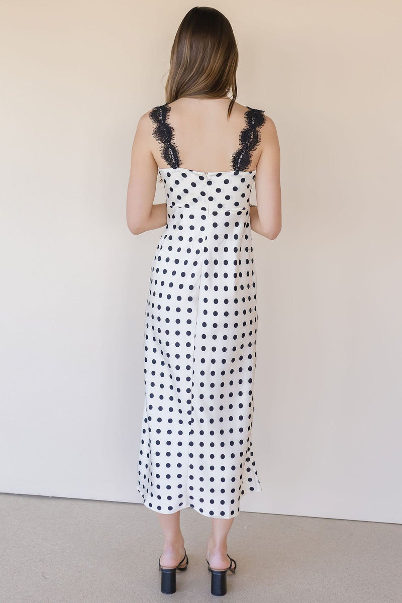 Eirene Polka Dot Midi Dress