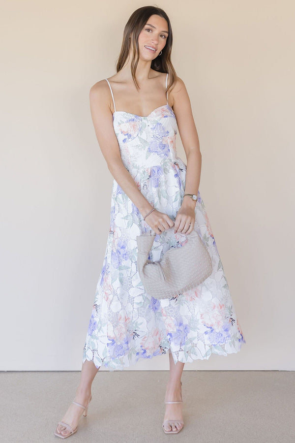 Edda Lace Midi Dress