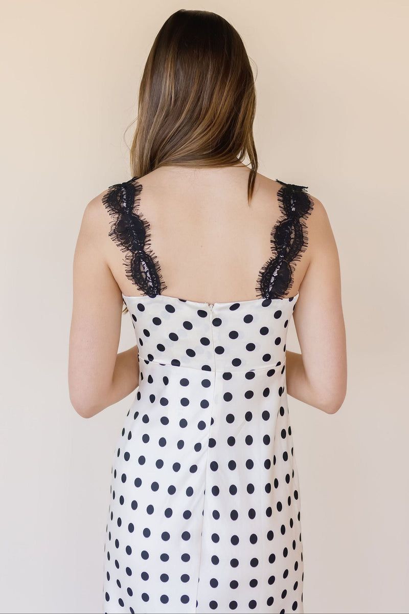 Eirene Polka Dot Midi Dress