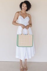 Eunice V-Neck Poplin Midi Dress