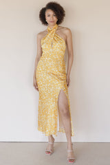 Marissa Floral Halter Neck Dress