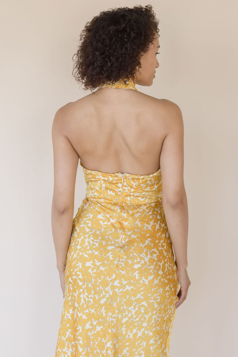 Marissa Floral Halter Neck Dress