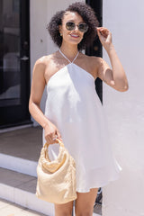 Layne Modal Tencel Blend Halter Mini Dress