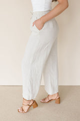 Wendy Linen Cropped Pants