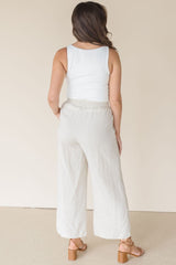 Wendy Linen Cropped Pants