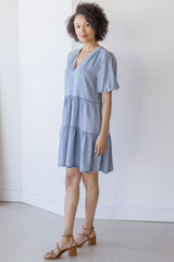 Marscina Puffed Sleeve Dress