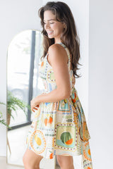 Postmarked In Paradise Corset Mini Dress