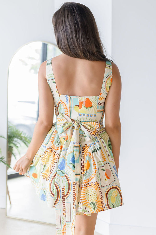 Postmarked In Paradise Corset Mini Dress