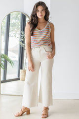 Lyra Wide Leg Crop Jean