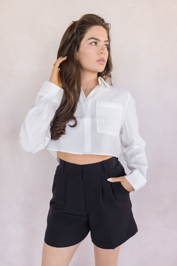 Lottie Pleated High Waisted Short