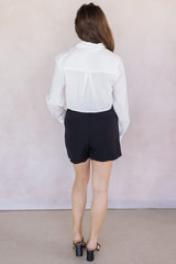 Richie Cropped Button Up Top