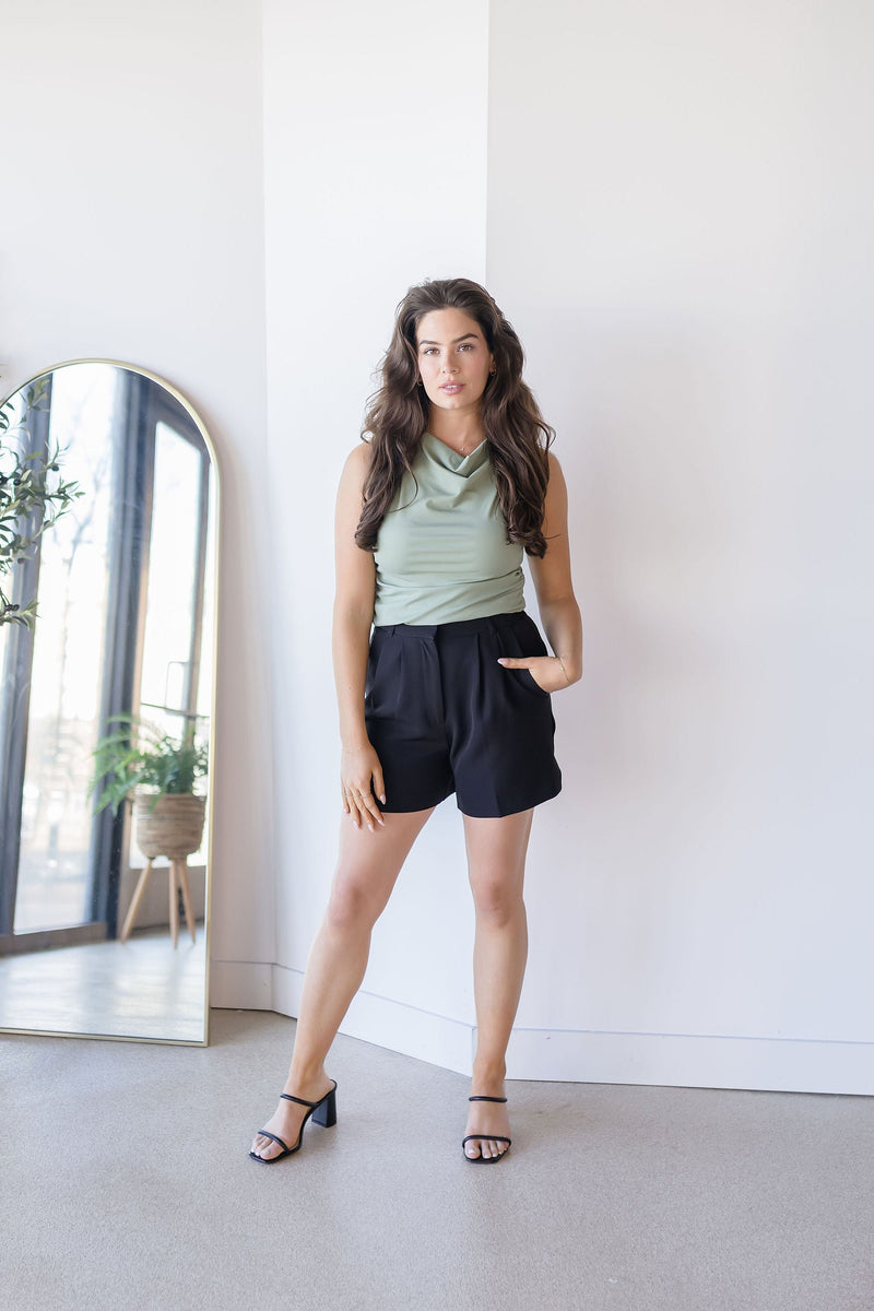 Lottie Pleated High Waisted Short