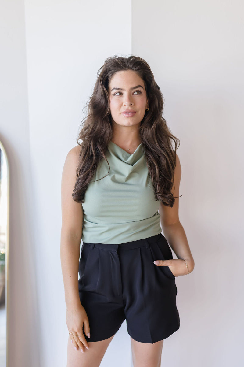 Lottie Pleated High Waisted Short