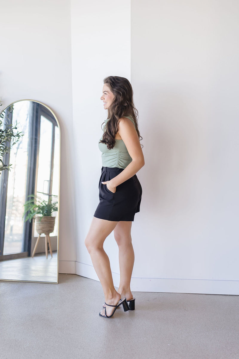 Lottie Pleated High Waisted Short