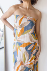Paradise Calling Strapless Midi Dress