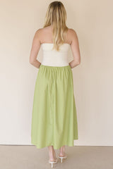 Fresh Squeeze Strapless Midi Dress