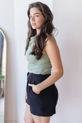 Clem Shirred Knit Top