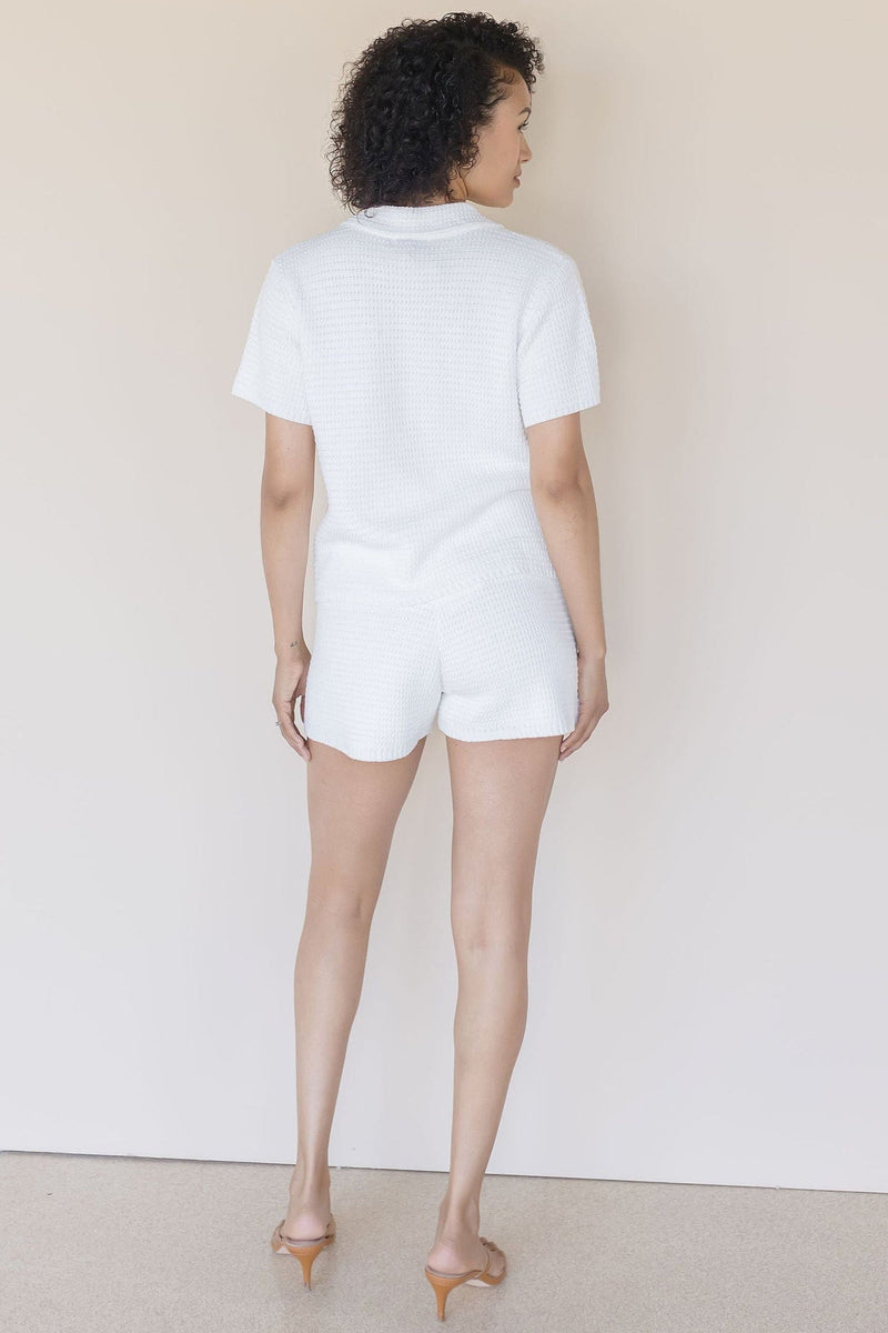 Odalis Drawstring Waffle Shorts