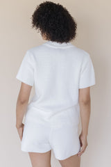 Odalis Drawstring Waffle Shorts