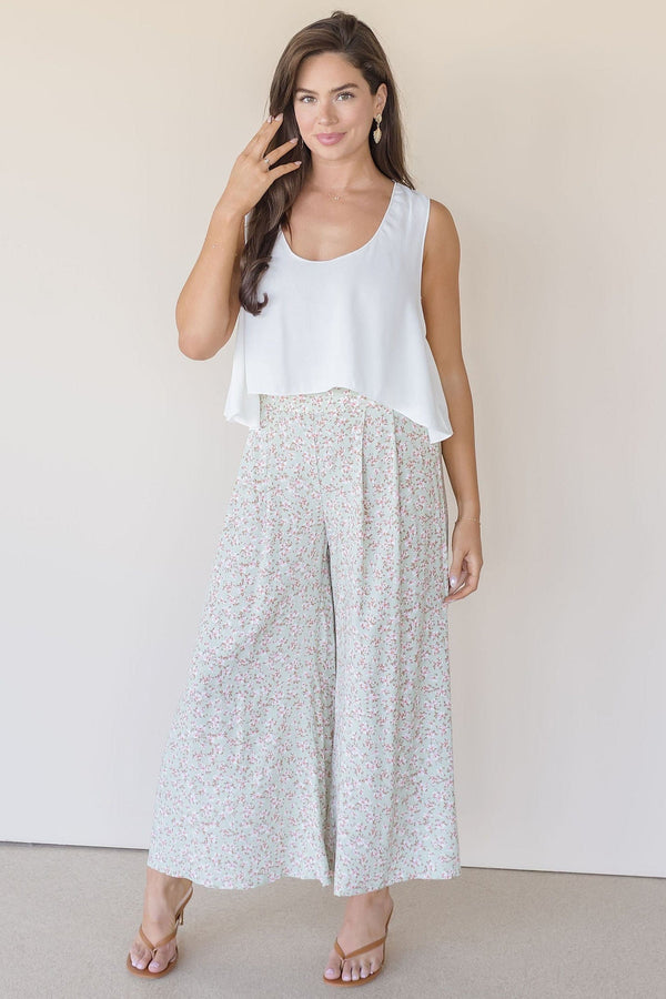 Florence Cropped Wide Leg Pant