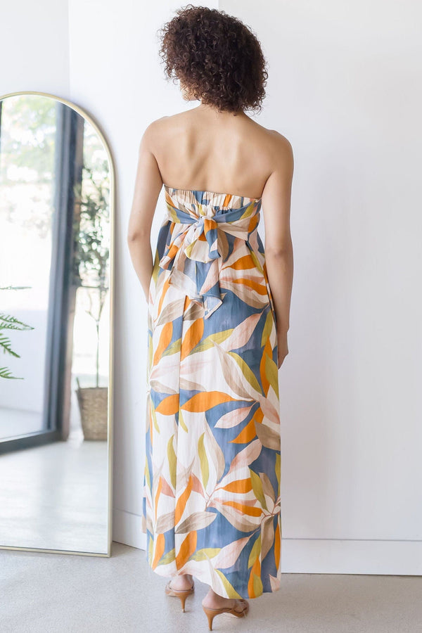 Paradise Calling Strapless Midi Dress