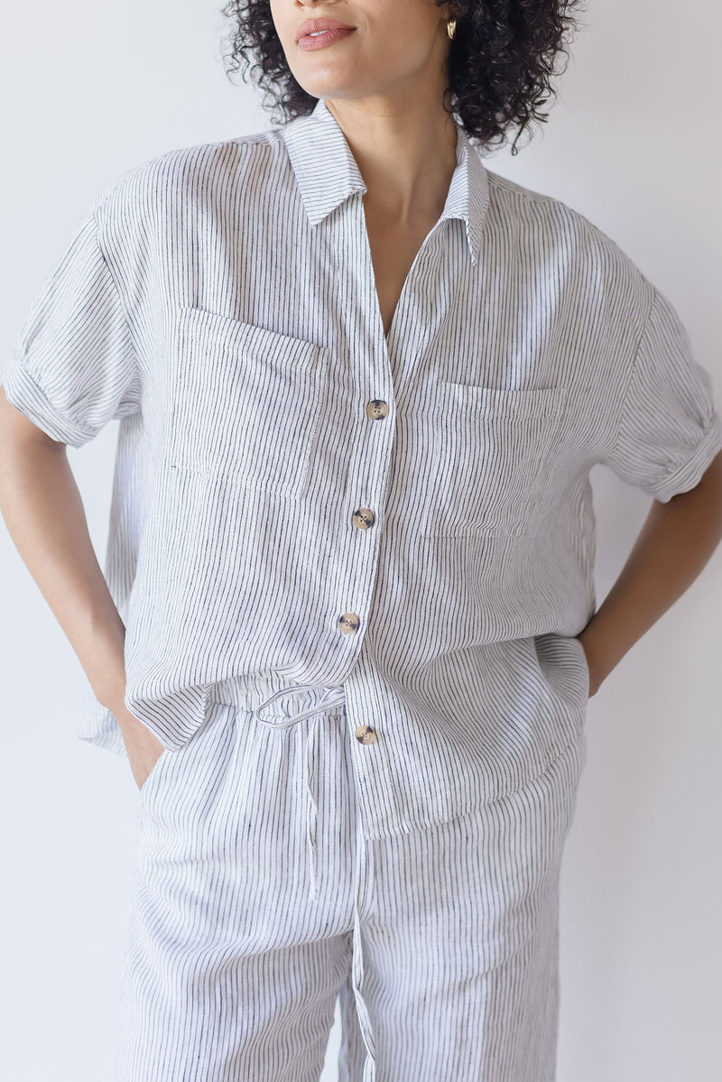 Selena Striped Top