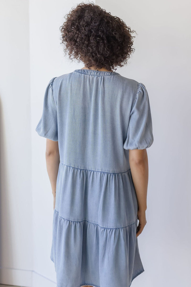 Marscina Puffed Sleeve Dress