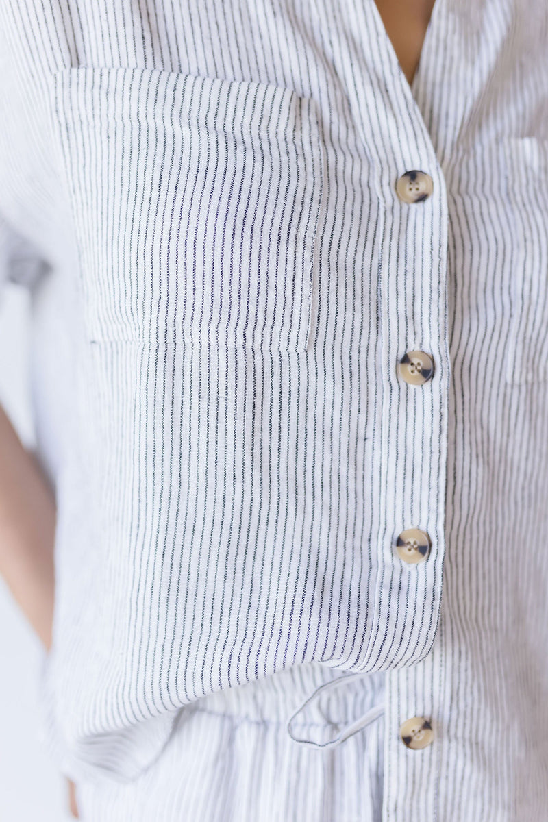 Selena Striped Top