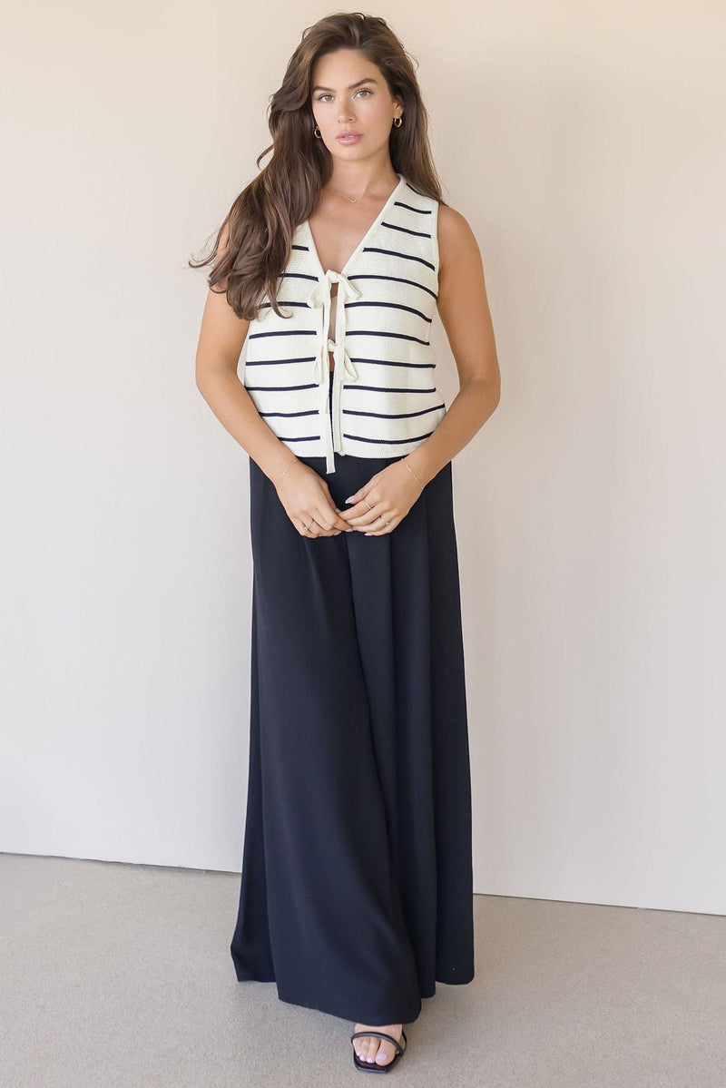 Chamberlain Tie Front Knitted Vest