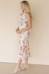 Tatiana Satin Midi Skirt
