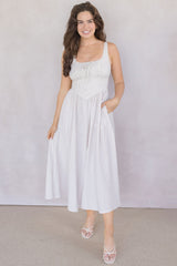 Davenport Striped Midi Dress