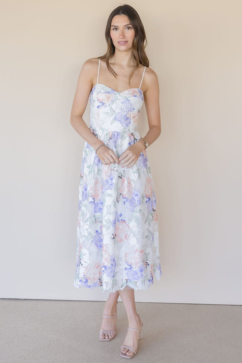Edda Lace Midi Dress