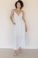 Ivy Open Back Linen Maxi Dress
