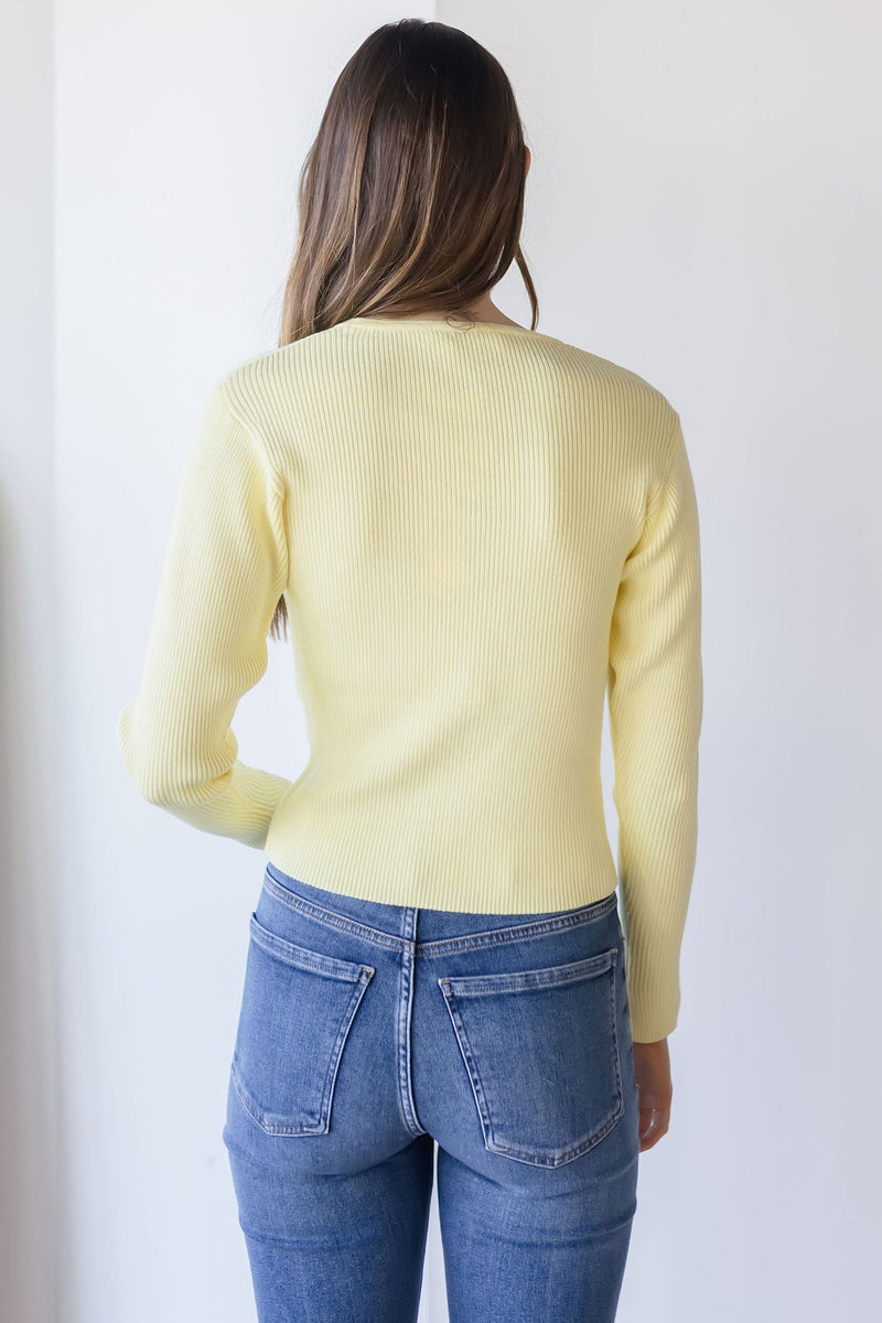 Delynn Ribbed Cardigan Sweater
