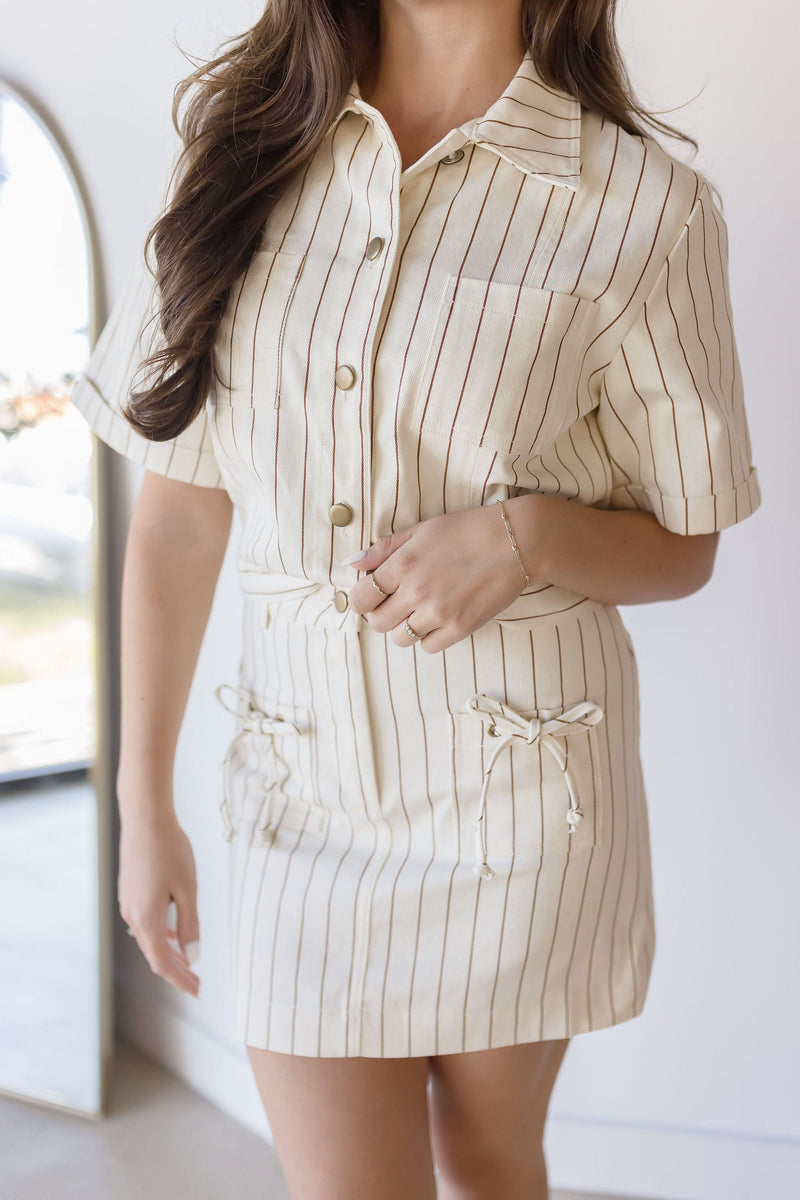 Tawny Bow Mini Skirt