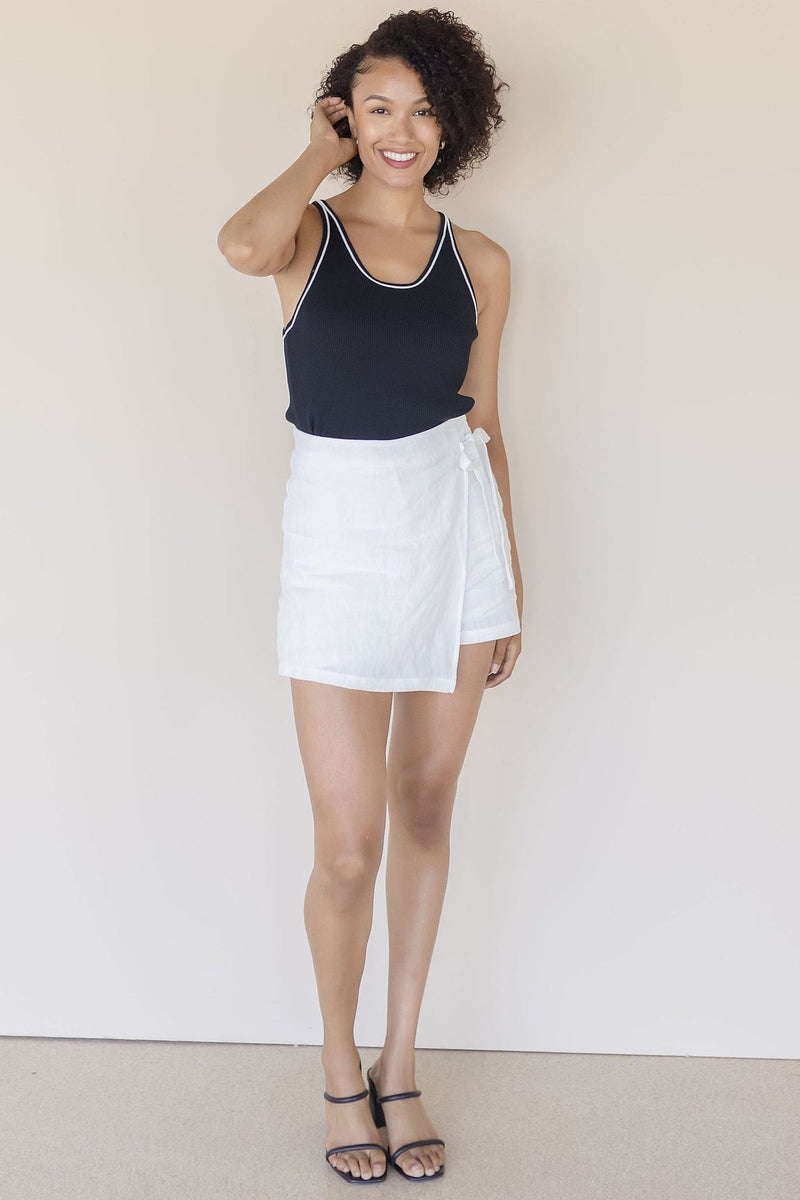 Adelle Wrap Mini Skort