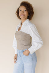 Brooks Layered Corset Top