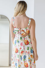 Mai Tai Tropical Printed Midi Dress
