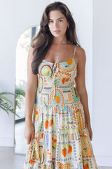 Postcard From Paradise Spaghetti Strap Midi Dress