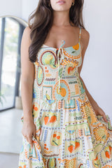 Postcard From Paradise Spaghetti Strap Midi Dress