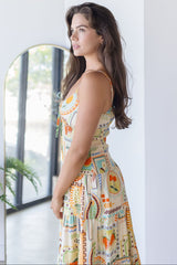 Postcard From Paradise Spaghetti Strap Midi Dress