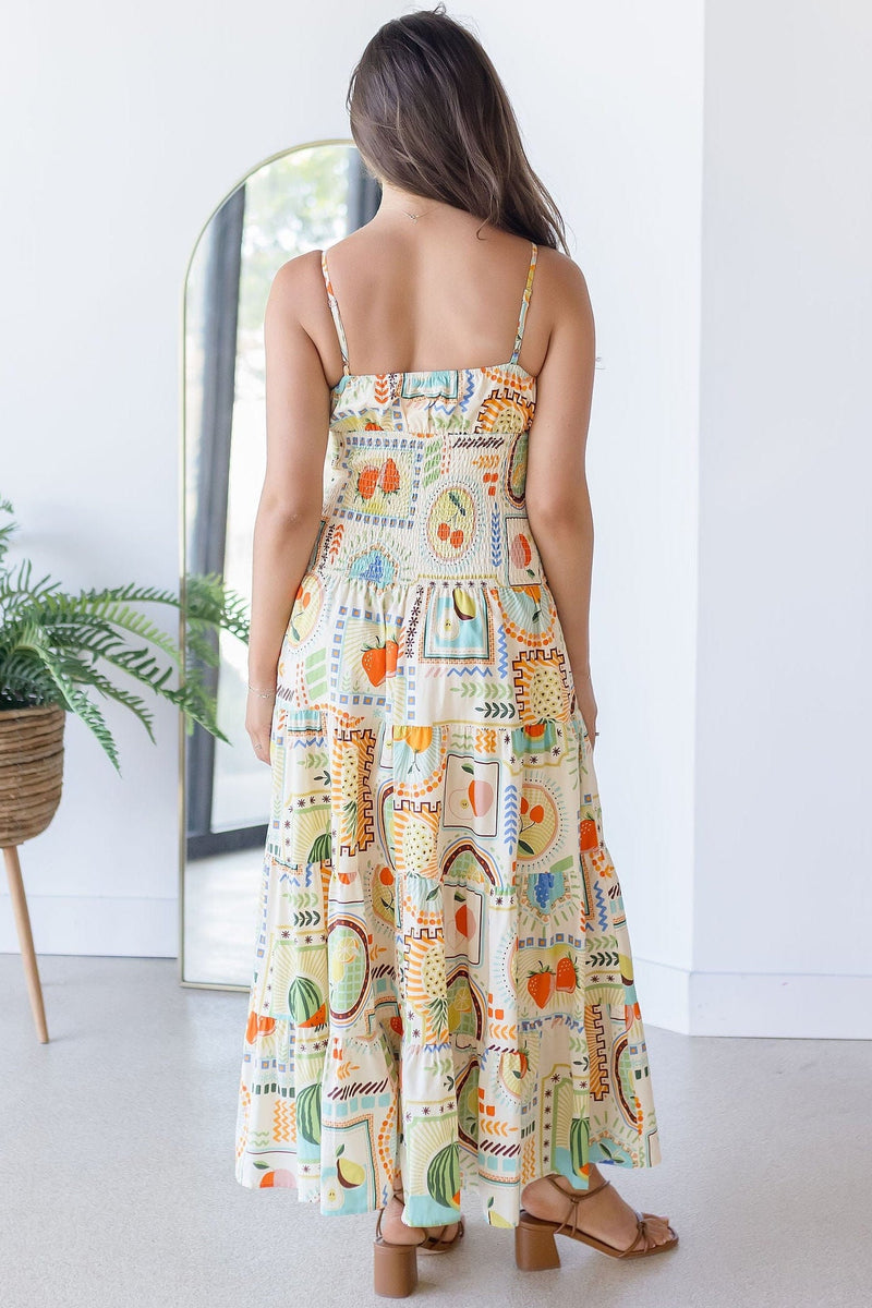 Postcard From Paradise Spaghetti Strap Midi Dress