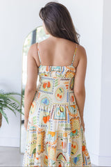 Postcard From Paradise Spaghetti Strap Midi Dress